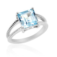 Anello in argento con Topazio Blu Cielo
