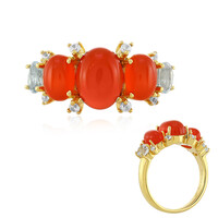 Anello in argento con Corniola