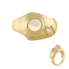 Anello in argento con Opale di Welo