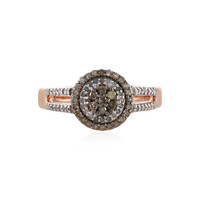 Anello in argento con Diamante Cioccolato I3