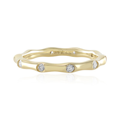 Anello in oro con Diamante IF (G) (de Melo)