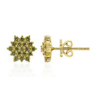 Orecchini in oro con Diamante Giallo VS1