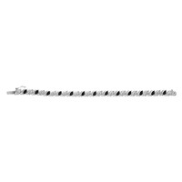 Bracciale in argento con Zaffiro Nero