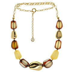 Collana in argento con Ambra Baltica