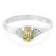 Anello in argento con Apatite Lemon