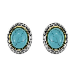 Orecchini in argento con Turchese