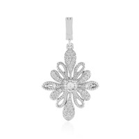Ciondolo in argento con Zaffiro Bianco