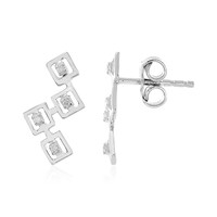 Orecchini in argento con Diamante I2 (I)