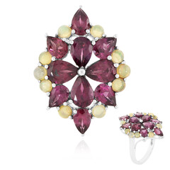 Anello in argento con Rodolite
