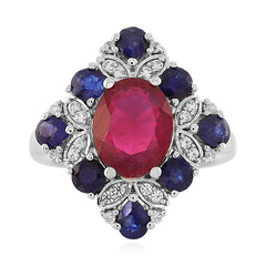 Anello in argento con Rubino del Madagascar