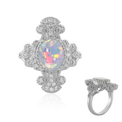 Anello in argento con Opale di Welo