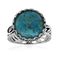 Anello in argento con Turchese Kingman Mohave Blu (Art of Nature)