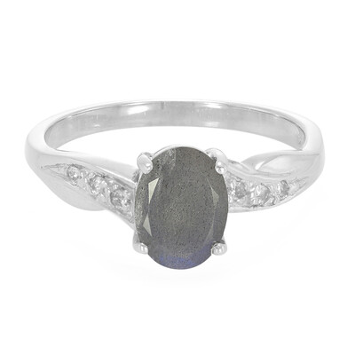 Anello in argento con Labradorite