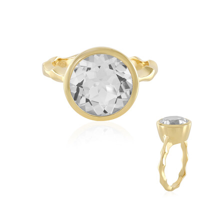Anello in argento con Topazio Bianco