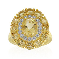 Anello in argento con Citrino