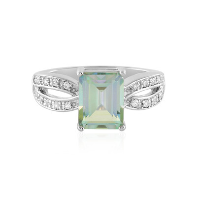 Anello in argento con Quarzo Lago della Montagna