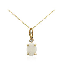 Collana in oro con Opale Bianco