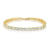 Bracciale in argento con Topazio Blu Cielo