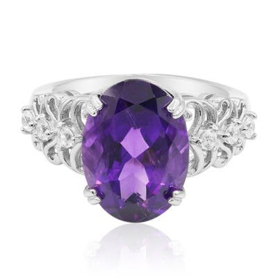Anello in argento con Ametista del Marocco