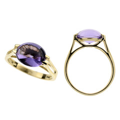 Anello in oro con Ametista