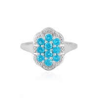 Anello in argento con Apatite Blu Neon