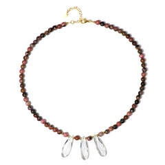 Collana in argento con Quarzo Bianco