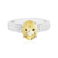 Anello in argento con Berillo Giallo