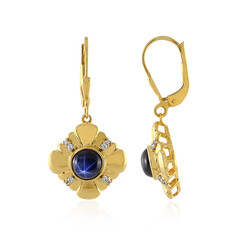 Orecchini in argento con Zaffiro Stellato Blu