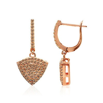 Orecchini in oro con Diamante Rose de France SI1 di Argyle (Annette)