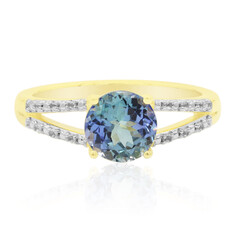 Anello in oro con Tanzanite (non riscaldata)