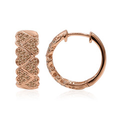 Orecchini in oro con Diamante Rose de France SI1 di Argyle