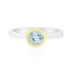 Anello in argento con Topazio Blu Cielo