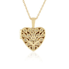 Collana in argento con Diamante Champagne I3