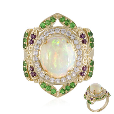 Anello in oro con Opale di Welo (Adela Gold)