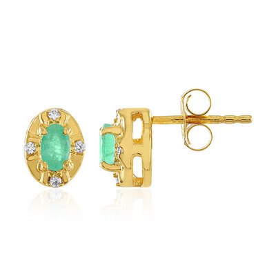 Orecchini in argento con Smeraldo Russo