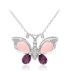 Collana in argento con Opale Rosa