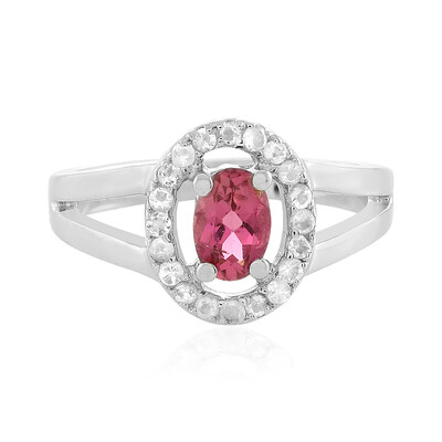 Anello in argento con Tormalina Rosa