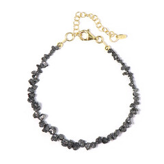 Bracciale in argento con Diamante Nero