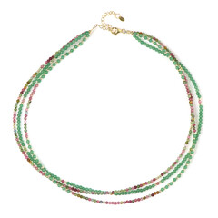 Collana in argento con Avventurina Verde (Riya)