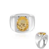 Anello in argento con Citrino