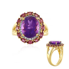 Anello in argento con Ametista Zambiana