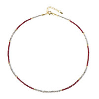Collana in argento con Rubino del Madagascar