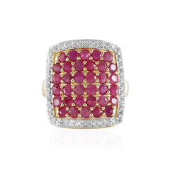 Anello in argento con Rubino