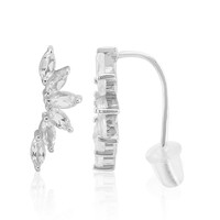 Orecchini in argento con Topazio Bianco