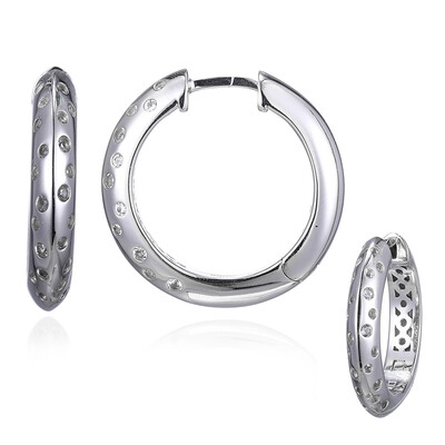 Orecchini in argento con Topazio Bianco