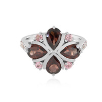 Anello in argento con Zircone Mogano