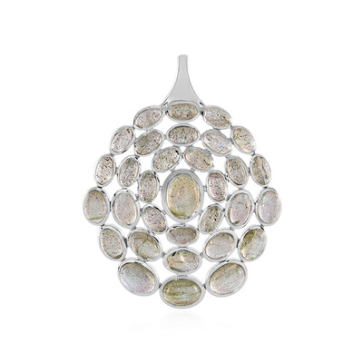 Ciondolo in argento con Labradorite Verde Maniry (KM by Juwelo)
