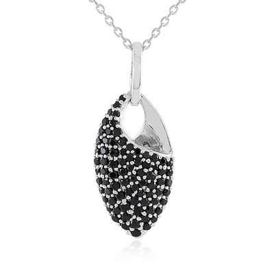 Collana in argento con Spinello Nero