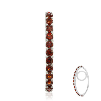 Ciondolo in argento con Granato Mozambico (MONOSONO COLLECTION)