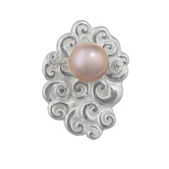 Ciondolo in argento con Perla di Acqua Dolce